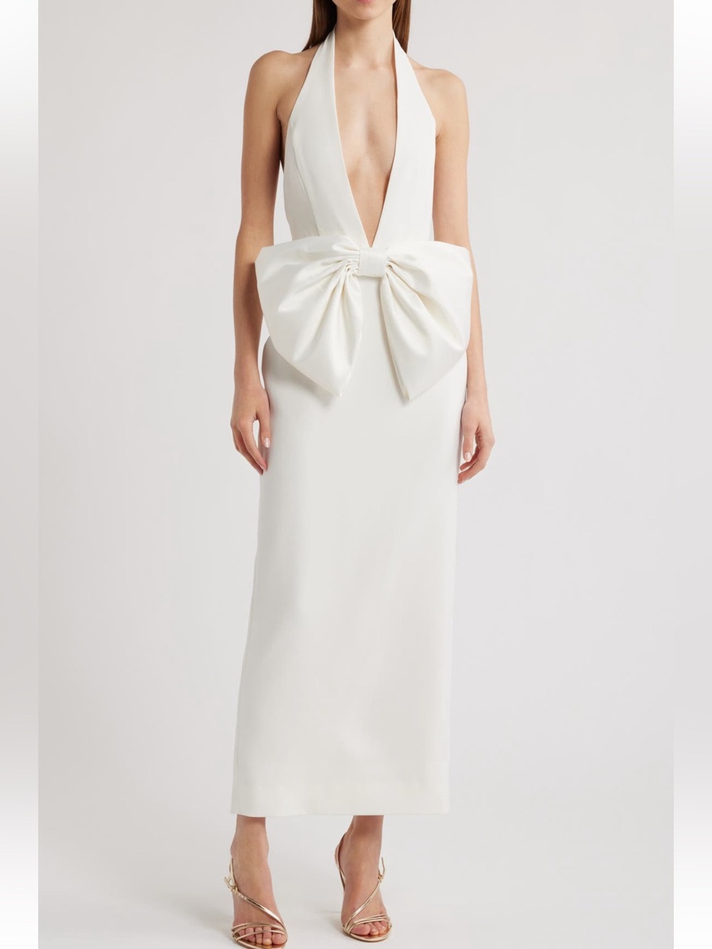 Sonya Moda Annique Bow Plunge Cocktail Dress